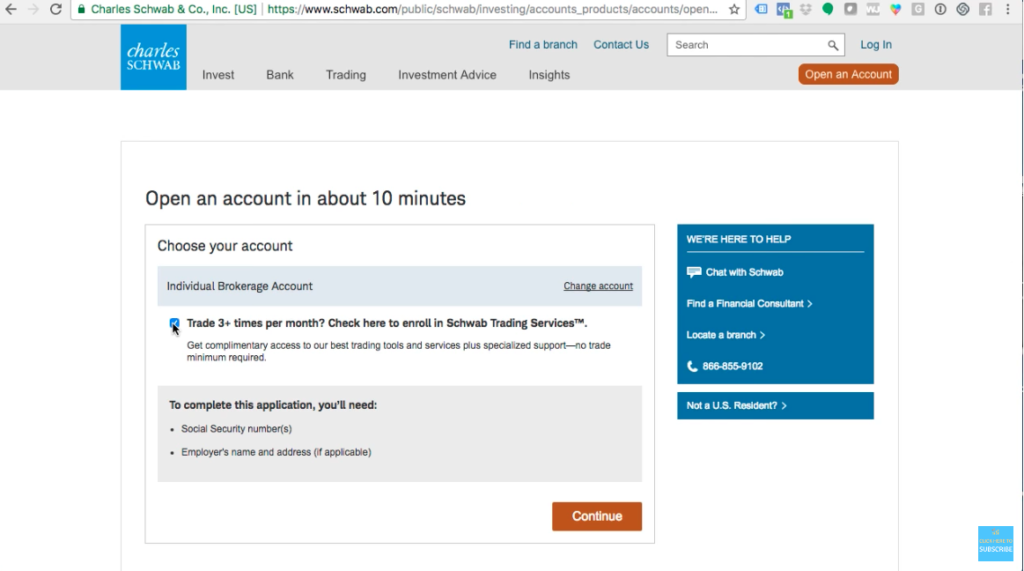 How To Open A Stock And Options Trading Account With Charles Schwab