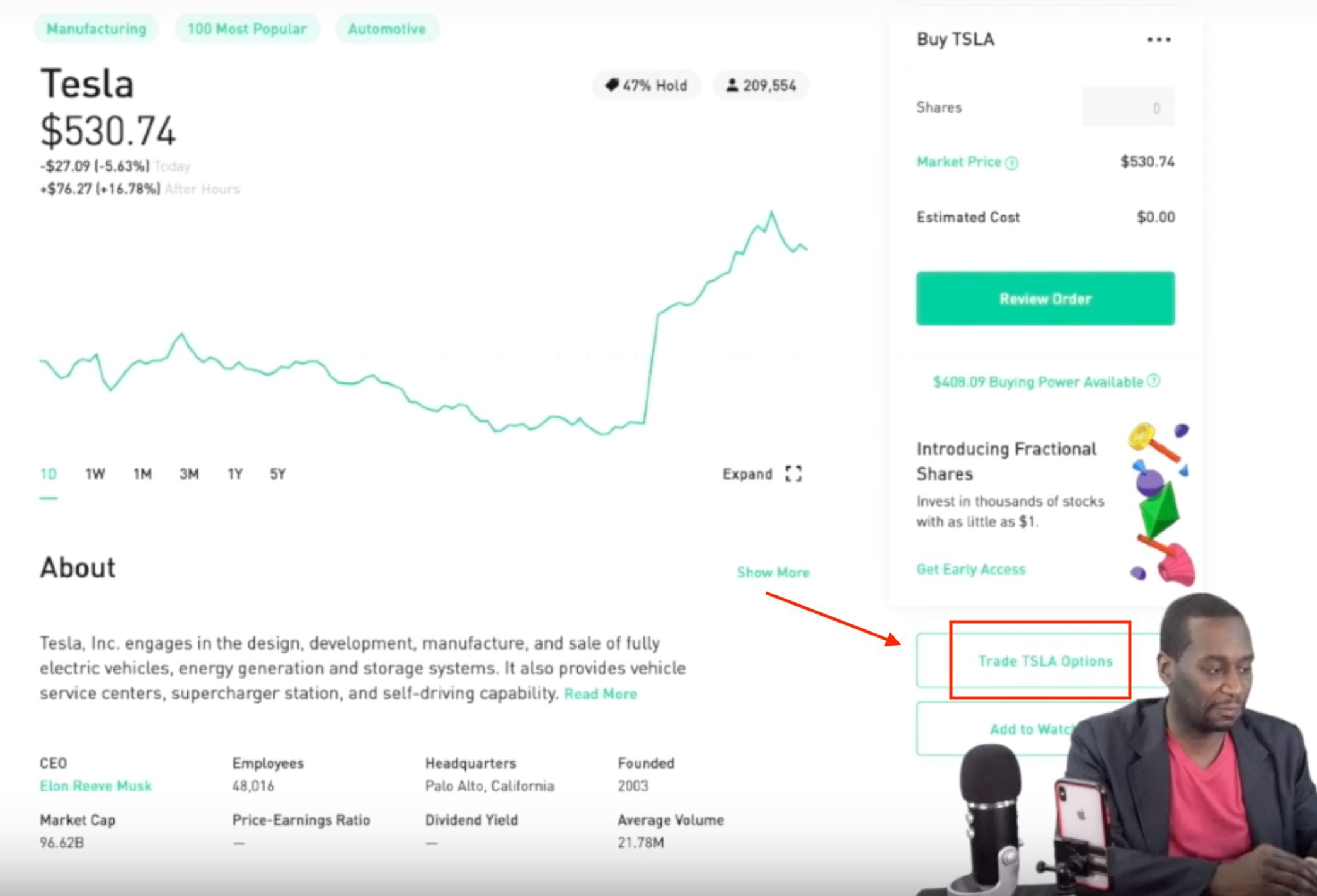 How to Read the Robinhood Stock Details