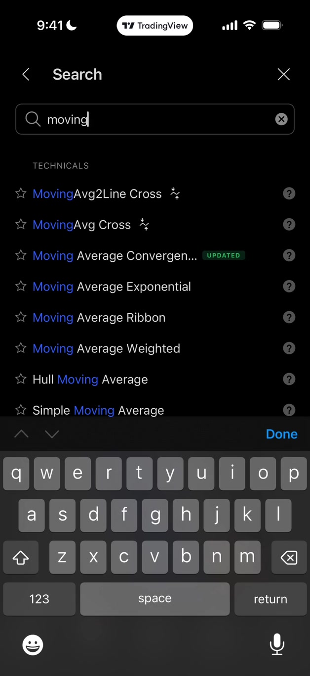 how-to-use-moving-averages-tradingview-mobile-app
