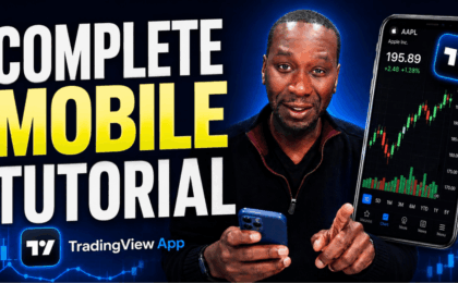 Jason Brown demonstrating how to use the TradingView mobile app