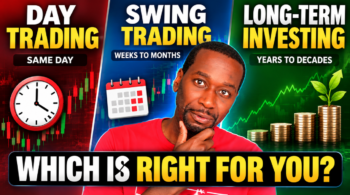 Different trading and investing approaches based on lifestyle, including day trading, swing trading, and long-term investing