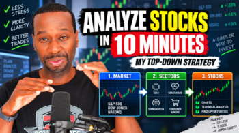 Jason Brown explaining how to analyze a stock using a 10-minute top-down approach